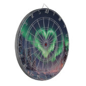 Hartvormig Aurora borealis Dartbord (Voorkant Links)
