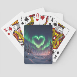 Hartvormig Aurora borealis Pokerkaarten