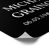 Hartvormig Fotocollage Memorial Begrafenis Poster (Hoek)