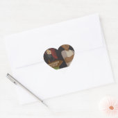 Hartvormig Hart Sticker (Envelop)