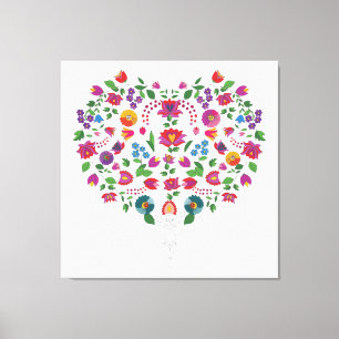Hartvormig liefdessymbool canvas afdruk