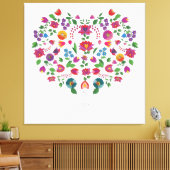 Hartvormig liefdessymbool canvas afdruk (Insitu (Woonkamer))