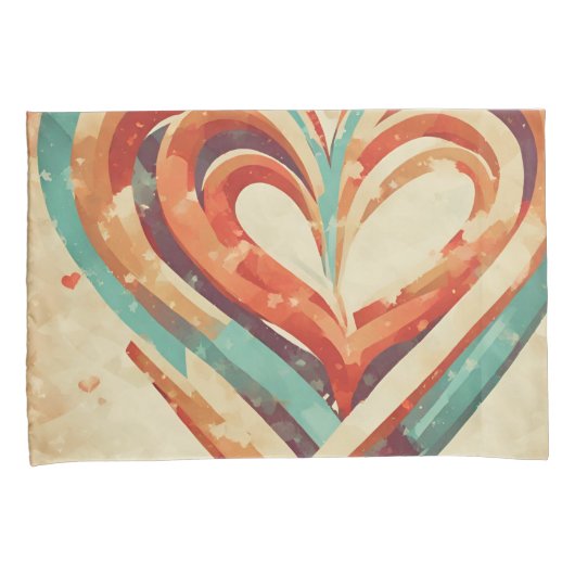 hartvormig retro kussensloop (Voorkant-Rechts)