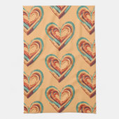 hartvormig retro theedoek (Verticaal)