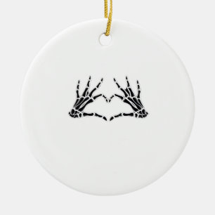 Hartvormig skelet handen - Unieke kunst voor skele Keramisch Ornament