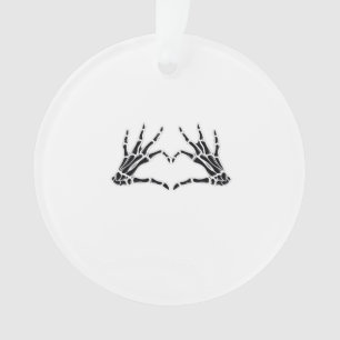 Hartvormig skelet handen - Unieke kunst voor skele Ornament