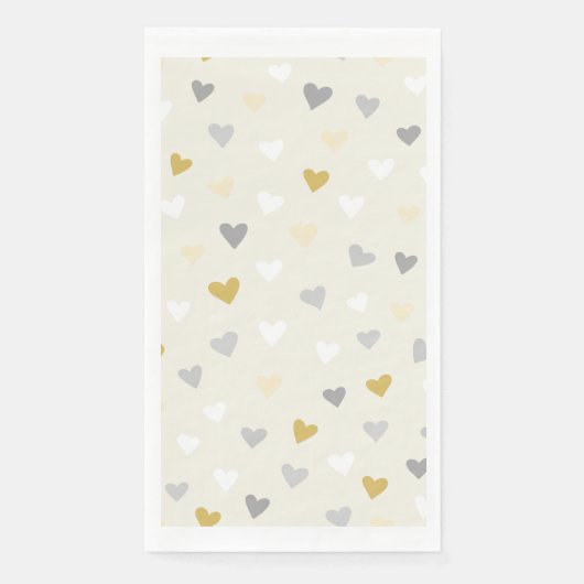 Hartvormig zachte kleur servet (Voorkant)