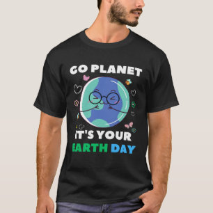 Hartvormige Aardedag Elke Dag Bijen Wereld Milieu T-shirt