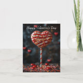Hartvormige Cakepop Valentijns's Groet Kaart (Voorkant)