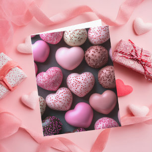 Hartvormige Chocolates Valentijns's Groet Kaart