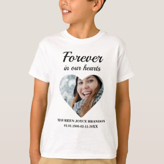 Hartvormige foto Forever in ons hart T-shirt