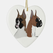 Hartvormige keramische boxersierelementen keramisch ornament (Rechts)