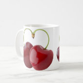 Hartvormige kersen koffiemok (Voorkant links)