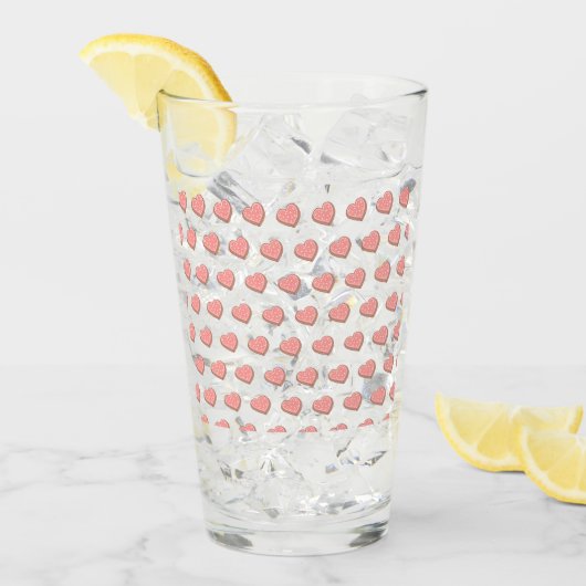Hartvormige koekjes glas (Voorkant ijs)
