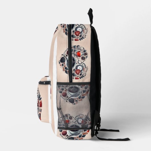 Hartvormige koffiebeker Cosy Atmosphere Bag Bedrukte Rugzak (Rechts)