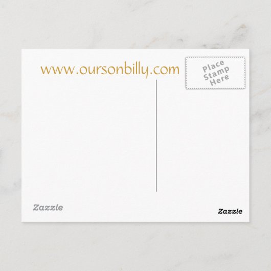 hartvormige maankaart briefkaart (Achterkant)