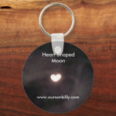 hartvormige maansleutelketen sleutelhanger (Voorkant)