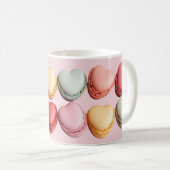 Hartvormige Macarons Hearts Coffee Mok (Voorkant rechts)