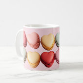 Hartvormige Macarons Hearts Coffee Mok (Voorkant links)