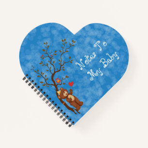 Hartvormige notities voor mijn Baby-dagboek Notitieboek