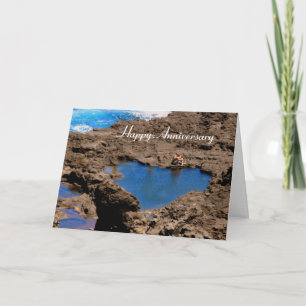 Hartvormige Ocean Tide Pool, Maui, Jubileum Kaart