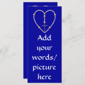 Hartvormige pijnhars Rosary (Voorkant / Achterkant)