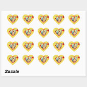 HARTVORMIGE STICKER MET CUPIDE (Vel)