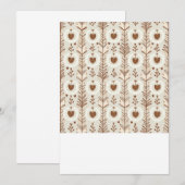 Hartvormige trouwkaart kaart (Voorkant / Achterkant)