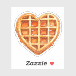 hartvormige wafel sticker