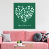 Hartvormige Yoga Pose Mindfulness, Balans & Zen Canvas Afdruk (Insitu (Woonkamer))