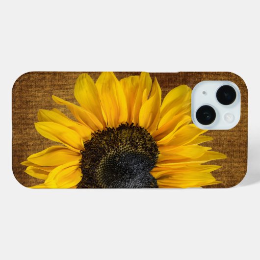 Hartvormige zonnebloem Case-Mate iPhone case (Achterkant (horizontaal))
