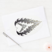 Hartvuur Stickers : Zilver (Envelop)