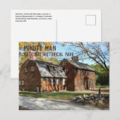Hartwell Tavern, Minute Man National Hist. Park Briefkaart (Voorkant / Achterkant)
