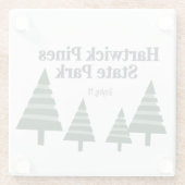 Hartwick Pines Glass Onderzetter (Achterkant)