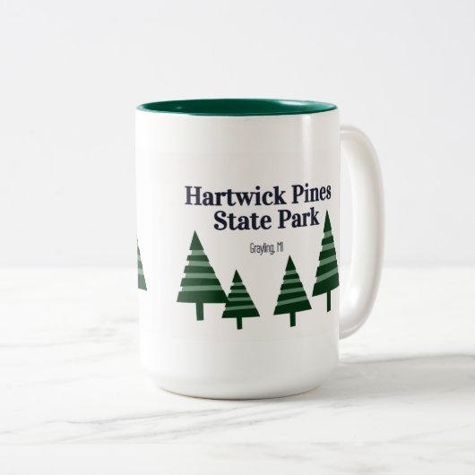 Hartwick Pines State Park Coffee Mok (Voorkant rechts)