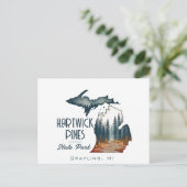 Hartwick Pines State Park Souvenir Gift Briefkaart (Staand voorkant)