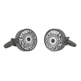  hartwiel verbronsde manchetknopen