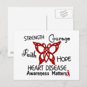 Hartziekte Celtic Butterfly 3 Briefkaart (Voorkant / Achterkant)