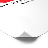 Hartziekte DINK Red Poster (Hoek)