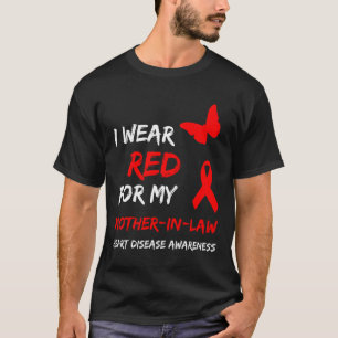 Hartziekte Ik Draag Rood Voor Mijn Schoonmoeder Li T-shirt