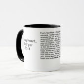 Hartziekte Inspirerend boodschap Mok (Voorkant links)