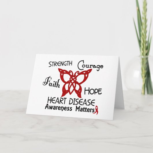 Hartziekte Keltische vlinder 3 Kaart (Voorkant)