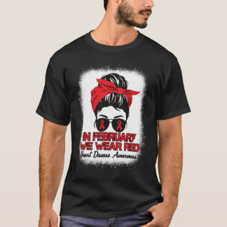 Hartziektebewustzijn in februari dragen we rode Me T-shirt