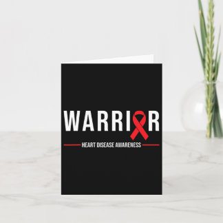 Hartziektebewustzijn - Warrior Recovery Rode Lint Kaart