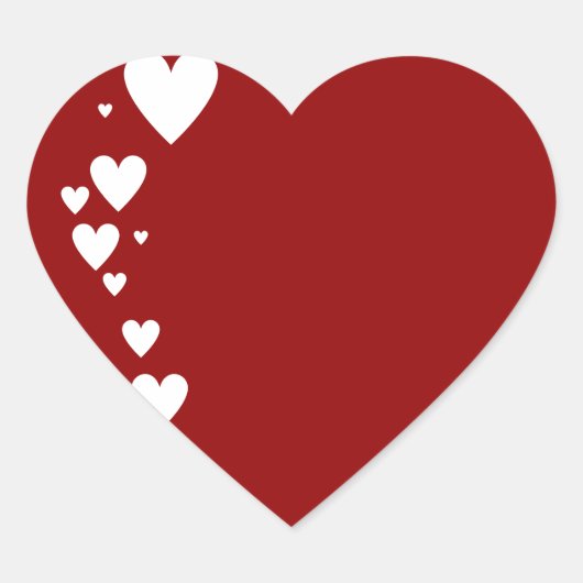 Hartzijde II Hart Sticker (Voorkant)