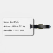 Hartzures Heart Stethoscoop RN Bagagelabel (Achterkant horizontaal)