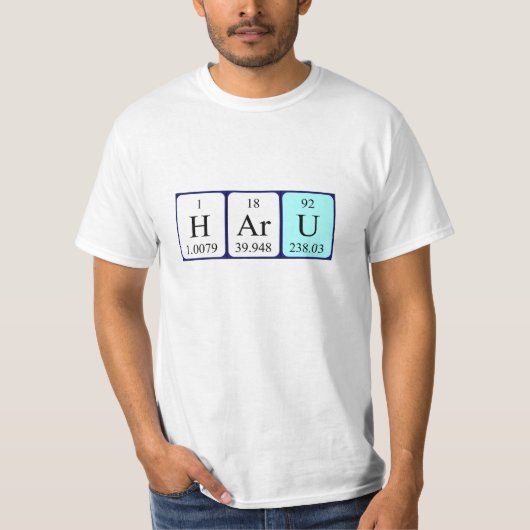 Haru periodiek lijstnaam shirt (Voorkant)