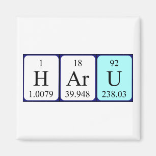 Haru periodieke lijstnaam magneet