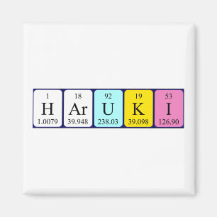 Haruki periodieke table name magnet magneet