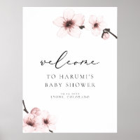HARUMI Sakura Cherry Blossom Baby shower Welkom